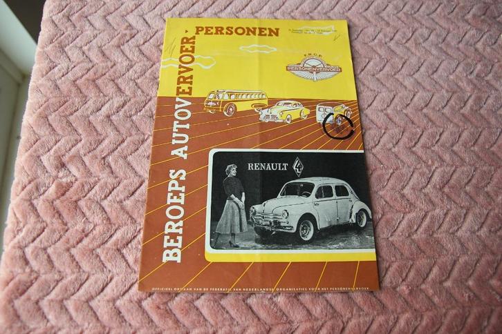Beroeps autovervoer personen 15 februari 1957, Boeken, Auto's | Folders en Tijdschriften, Gelezen, Overige merken, Ophalen of Verzenden