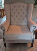 Beige Linnen Oorstoel - Klassiek & Comfortabel, Huis en Inrichting, Fauteuils, Ophalen of Verzenden