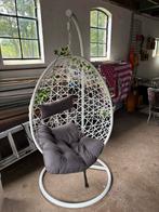 Te koop: Xenos Hangstoel Swing Ei-vormig wit, Ophalen, Kunststof, Wit, Zo goed als nieuw