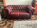 Chesterfieldbank 2 zits. Antiek rood, Ophalen, Klassiek, 150 tot 200 cm, Tweepersoons