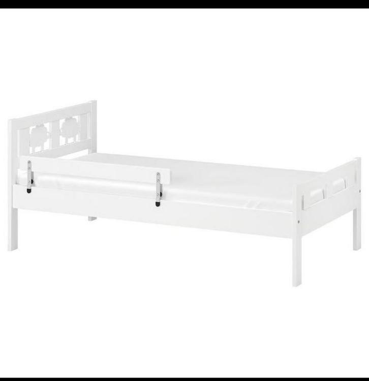 Peuterbed 70x160 cm - Wit met Schapen, Kinderen en Baby's, Babywiegjes en Ledikanten, Zo goed als nieuw, Ledikant, Ophalen of Verzenden