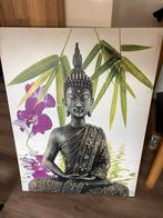 Boeddha Canvas Schilderij, Ophalen of Verzenden, Zo goed als nieuw, Schilderij, 50 tot 75 cm