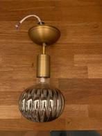 Moderne hanglamp met glazen bol, Ophalen, Zo goed als nieuw, Glas