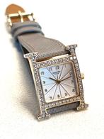 Hermès Heure H 18K rosé goud / diamant, Sieraden, Tassen en Uiterlijk, Horloges | Dames, Overige merken, Leer, Polshorloge, Ophalen of Verzenden