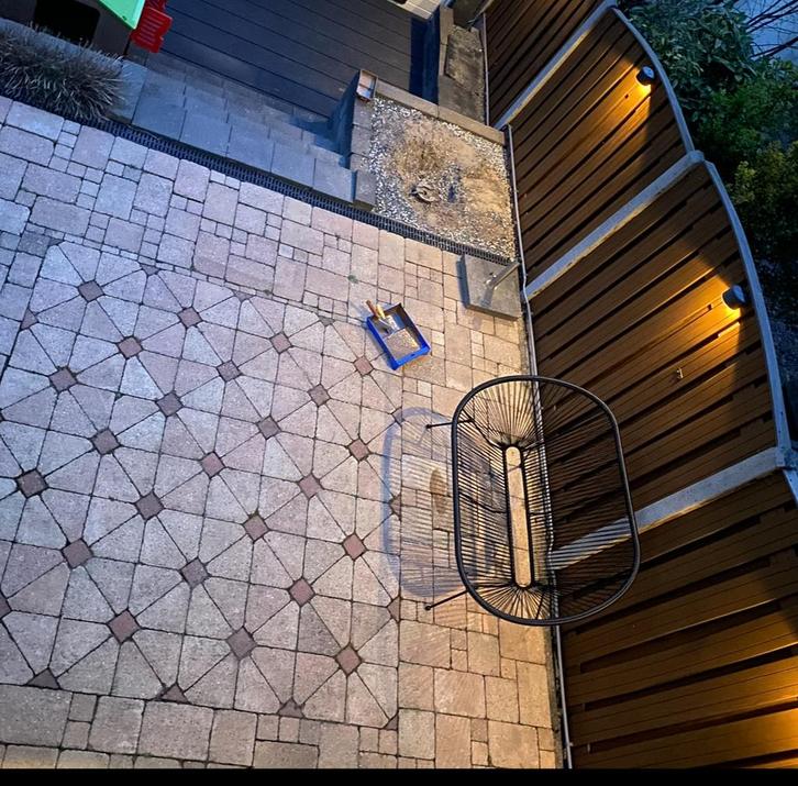 Tuintegels - 40m2, Tuin en Terras, Tuinsets en Loungesets, Gebruikt, Ophalen