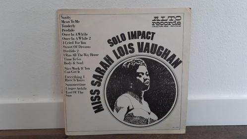 Miss Sarah Lois Vaughan – Solo Impact LP Plaat, Jazz, Cd's en Dvd's, Vinyl | Jazz en Blues, Gebruikt, Jazz, 1960 tot 1980, 12 inch