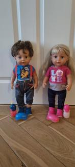 Baby born grote zus en broer, Ophalen of Verzenden, Zo goed als nieuw, Babypop