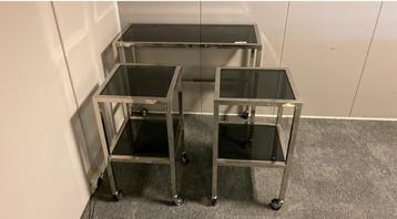 Set van 3 Bijzettafels - Modern Design eichholtz beschikbaar voor biedingen