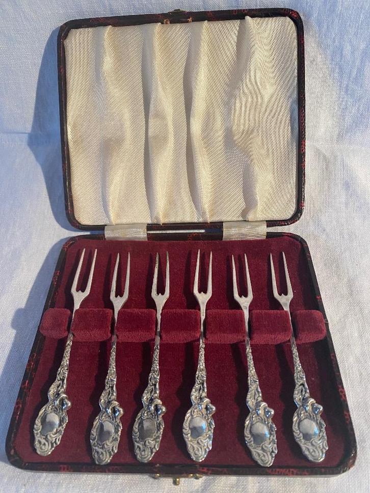 antieke zilveren vorkjes, Antiek en Kunst, Antiek | Bestek, Verzenden