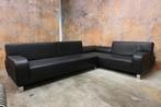 ZGANieuw! zwarte leren Leolux Bflat design hoekbank, Huis en Inrichting, Ophalen, Leolux, Leolux, Design