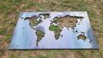 Grote wereldkaart van cortenstaal 140x80 cm nu  €85.00!!, Ophalen, Gebruikt