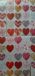 Nr. 16 :  90 stuks hartjes stickers. Ongeveer 2,5 cm groot., Ophalen of Verzenden, Nieuw, Meerdere stickers