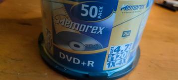 Memorex DVD+R 4x spindle nog 45 stuks