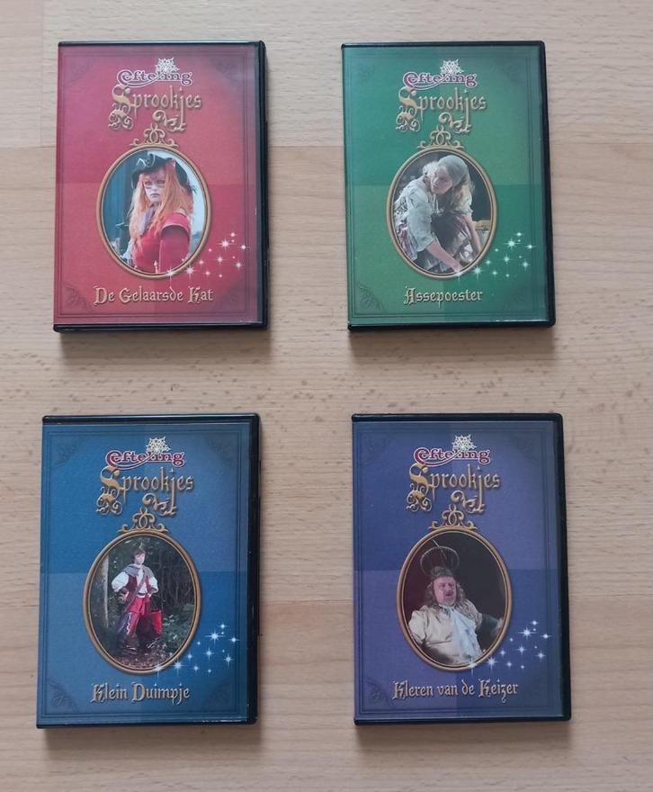 4x Efteling sprookjes mini dvd Sprookjesbos, Cd's en Dvd's, Dvd's | Kinderen en Jeugd, Zo goed als nieuw, Overige genres, Alle leeftijden