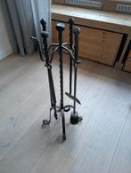 Smeedijzeren antiek ongebruikte openhaard stel, Huis en Inrichting, Kachels, Ophalen, Zo goed als nieuw, Vrijstaand