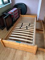 Ikea (kinder)ledikant + matras + 2 onderschuif opberglades, Huis en Inrichting, Slaapkamer | Bedden, Ophalen, Wit, 190 cm of minder