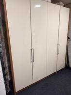 Draaideurkast 4 deurs, Ophalen, Gebruikt, 150 tot 200 cm, Met hangruimte