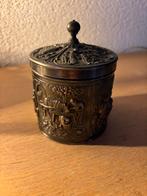 Verzilverd theebusje Douwe Egberts, Antiek en Kunst, Antiek | Goud en Zilver, Ophalen of Verzenden