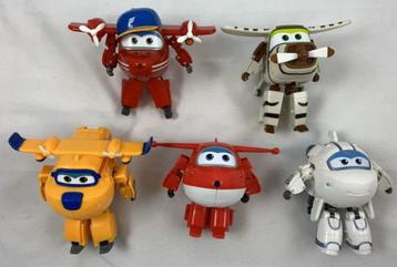 Super Wings tranformerende figuren Set 5 stuks 15 cm robots beschikbaar voor biedingen