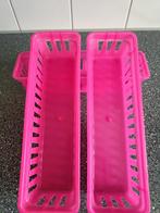 3 knal roze bakjes, Ophalen of Verzenden, Zo goed als nieuw