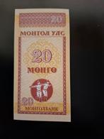 Mongolie bankbiljet 20 Mongo 1993 UNC, Ophalen of Verzenden, Centraal-Azië, Los biljet