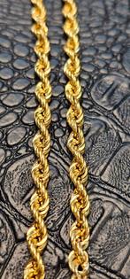 18karaat rope chain 70cm 5mm breed, Sieraden, Tassen en Uiterlijk, Kettingen, Ophalen of Verzenden, Zo goed als nieuw, Goud, Goud