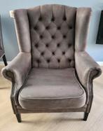 Twee gecapitonneerde fauteuils, Huis en Inrichting, Fauteuils, Ophalen, Minder dan 75 cm, 75 tot 100 cm, Landelijk