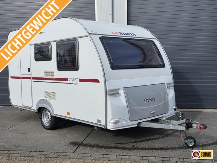 Adria Aviva 370 CP incl Bovag beurt/garantie, Caravans en Kamperen, Caravans, Bedrijf, tot en met 4, 750 - 1000 kg, Kleine zit