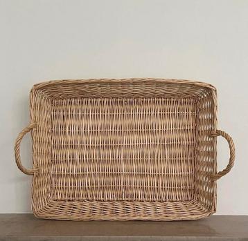 Dienblad presenteerblad rotan riet naturel rechthoek groot beschikbaar voor biedingen