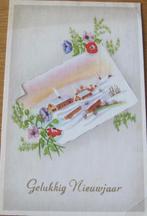 Gelukkig nieuwjaar - kaart wintertafereel op kaart - 1973, Verzenden, 1960 tot 1980, Gelopen, Overige thema's