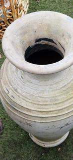 Mooie doorleefde terracotta tuinvaas (brocante), Tuin en Terras, Tuinvazen, Ophalen, Gebruikt