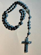 Antieke Rozenkrans met Zwarte Kralen, Ophalen of Verzenden