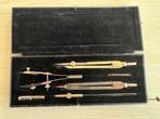 Vintage passerset en losse passer, Antiek en Kunst, Antiek | Gereedschap en Instrumenten, Verzenden