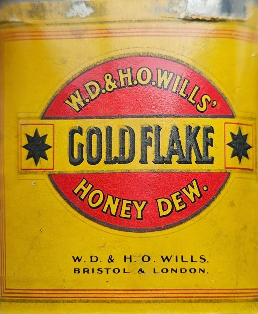 Gold Flake Honey Dew Cigarette Tin blikje (leeg), Verzamelen, Ophalen, Gebruikt, Overige