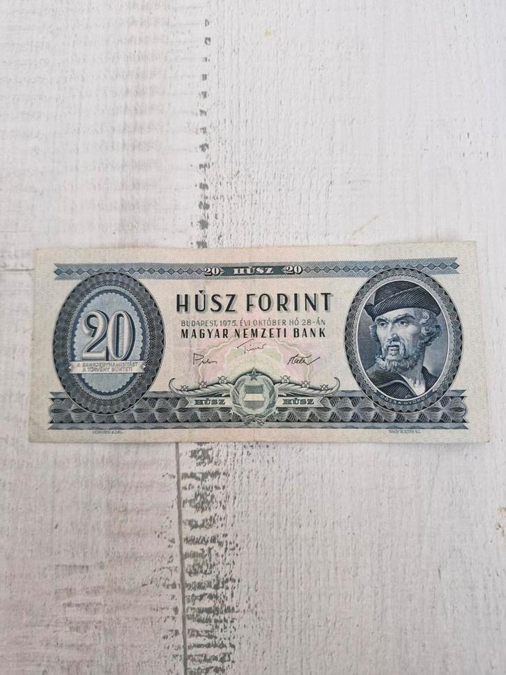 Hongaarse 20 Forint Bankbiljet - 1975, Postzegels en Munten, Bankbiljetten | Europa | Niet-Eurobiljetten, Los biljet, Hongarije