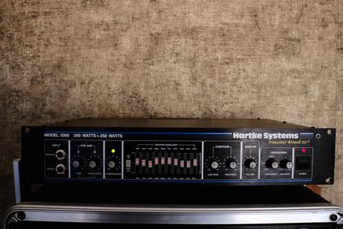 Hartke HA5000 bas top - 500W - topstaat, Muziek en Instrumenten, Versterkers | Bas en Gitaar, Gebruikt, Basgitaar, 100 watt of meer