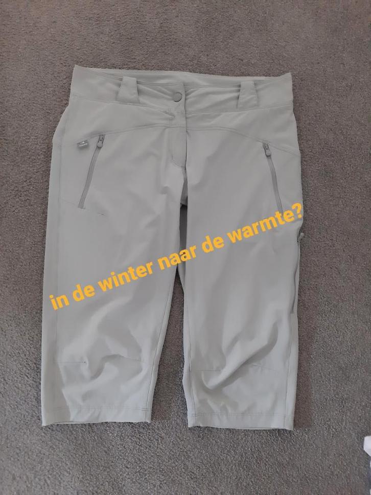 Eider lichtgrijze dames lichtgewicht capri, Kleding | Dames, Broeken en Pantalons, Zo goed als nieuw, Maat 42/44 (L), Grijs, Driekwart