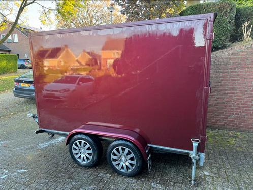 Karting gesloten Hapert dubbelas aanhangwagen, Sport en Fitness, Karting, Gebruikt, Overige typen, Ophalen