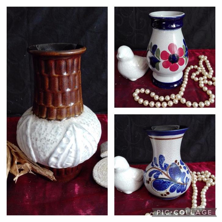 Vaasjes keramiek West Germany, Antiek en Kunst, Antiek | Keramiek en Aardewerk, Ophalen of Verzenden