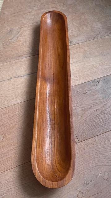 Zweedse stokbroodschaal, Vintage, teakhout. beschikbaar voor biedingen