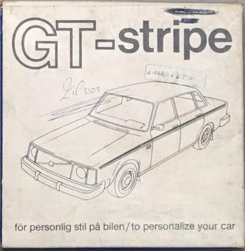 Incomplete set. Volvo GT-striping v, 4-deurs 144 244 zilver. beschikbaar voor biedingen