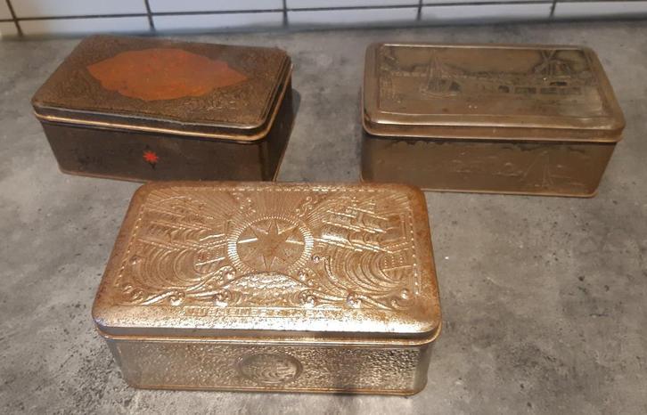 tabaksblikken Niemeijer en Douwe Egberts, Verzamelen, Blikken, Gebruikt, Overige, Douwe Egberts, Ophalen of Verzenden