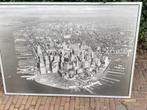 Ingelijste poster New York Manhattan, Foto of Poster, 125 cm of meer, Zo goed als nieuw, Ophalen