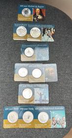 Zilveren vijfjes en tientjes KNM, Ophalen of Verzenden, Koningin Juliana, 10 gulden, Zilver