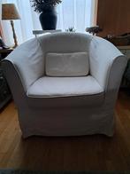 Ektorp fauteuil wit, Huis en Inrichting, Fauteuils, Ophalen, Gebruikt