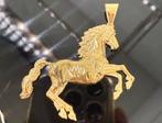 Prachtig 14k gouden paard hanger, Sieraden, Tassen en Uiterlijk, Kettinghangers, Ophalen of Verzenden, Nieuw, Goud