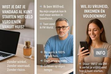"Je werkt nu al hard… waarom dan niet voor jezelf? beschikbaar voor biedingen