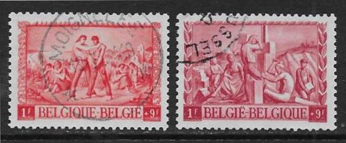 België 1945  de Post   710/11, Postzegels en Munten, Postzegels | Europa | België, Gestempeld, Verzenden