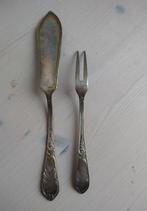 oud verzilverd bestek viscouvert rococostijl, Antiek en Kunst, Antiek | Bestek, Ophalen of Verzenden