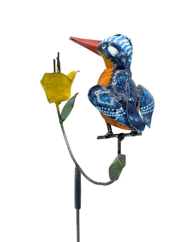 Ijsvogel op een bloem, Antiek en Kunst, Kunst | Overige Kunst, Ophalen of Verzenden